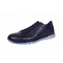 Pantofi casual barbati din piele naturala bleumarin 397BL